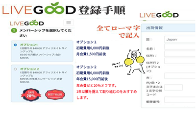 LiveGood月払いか年払いの選択